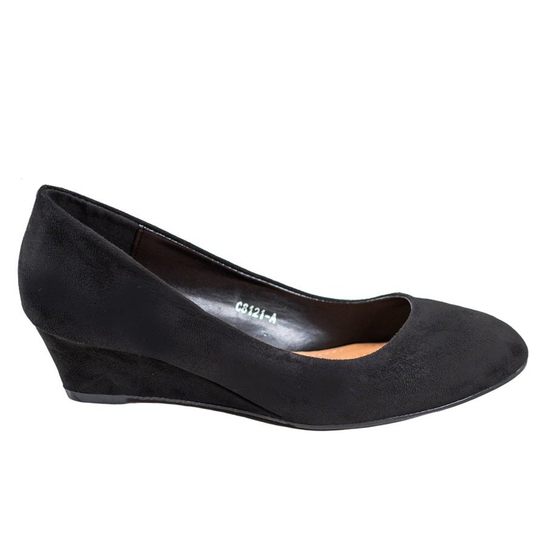 SHELOVET Schwarze Keilpumps