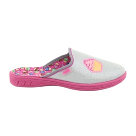 Befado farbige Kinderschuhe 707Y407 rosa grau