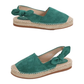 Grüne Espadrilles für Damen 3016 Grün