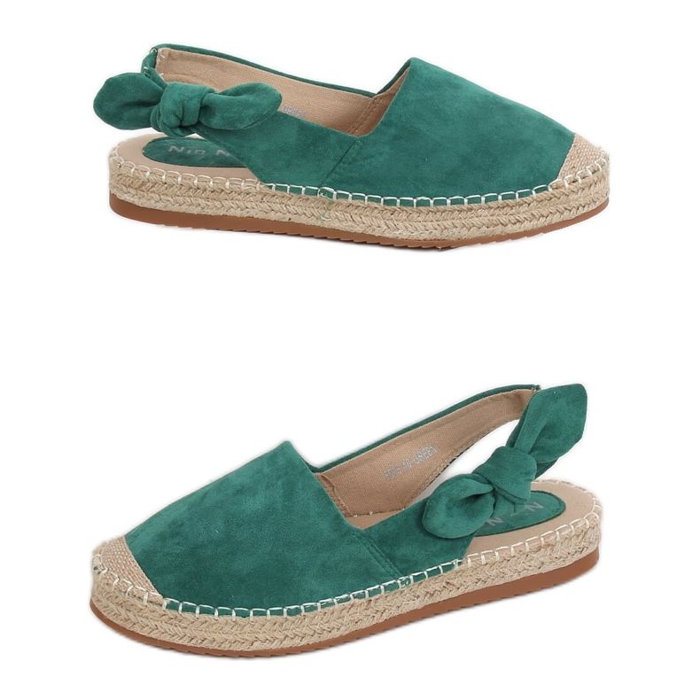 Grüne Espadrilles für Damen 3016 Grün