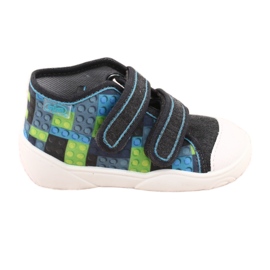 Befado orange Kinderschuhe 212P063 blau grau