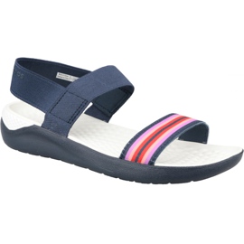 Crocs LiteRide Sandale W 205106-97W marineblaue Sandalen rosa