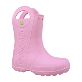 Crocs Handle It Regenstiefel Kinder Jr 12803-6I2 rosa