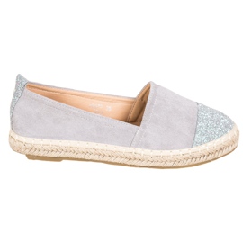 Seastar Espadrilles mit Glitzer grau
