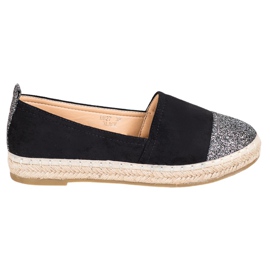 Seastar Espadrilles mit Glitzer schwarz