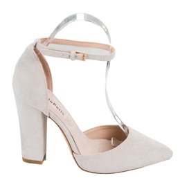 Bella Paris Pumps mit hohen Absätzen braun