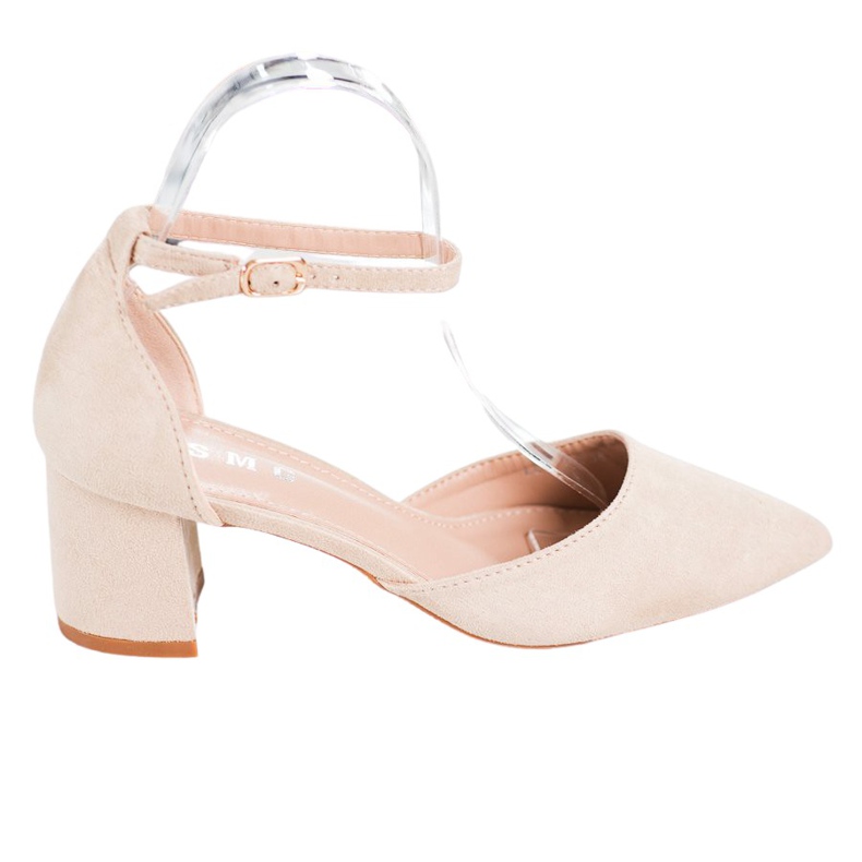 SHELOVET Klassische Pumps mit Schnalle braun