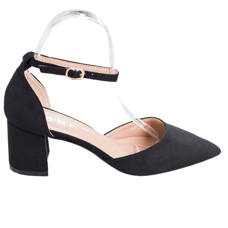 SHELOVET Klassische Pumps mit Schnalle schwarz