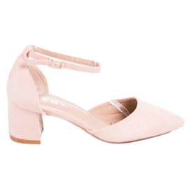 SHELOVET Klassische Pumps mit Schnalle rosa
