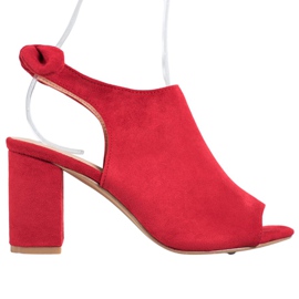 SHELOVET Hochhackige Sandalen rot