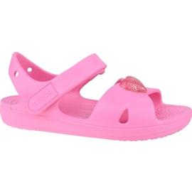 Crocs Classic Sandale mit Kreuzriemen K 206245-669 schwarz rosa