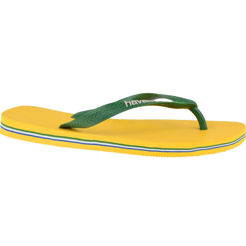 Havaianas Brasil Logo M 4110850-1652 Flip-Flops grün gelb