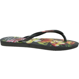 Havaianas Slim Sommer Flip-Flops 4129848-1069 schwarz mehrfarbig
