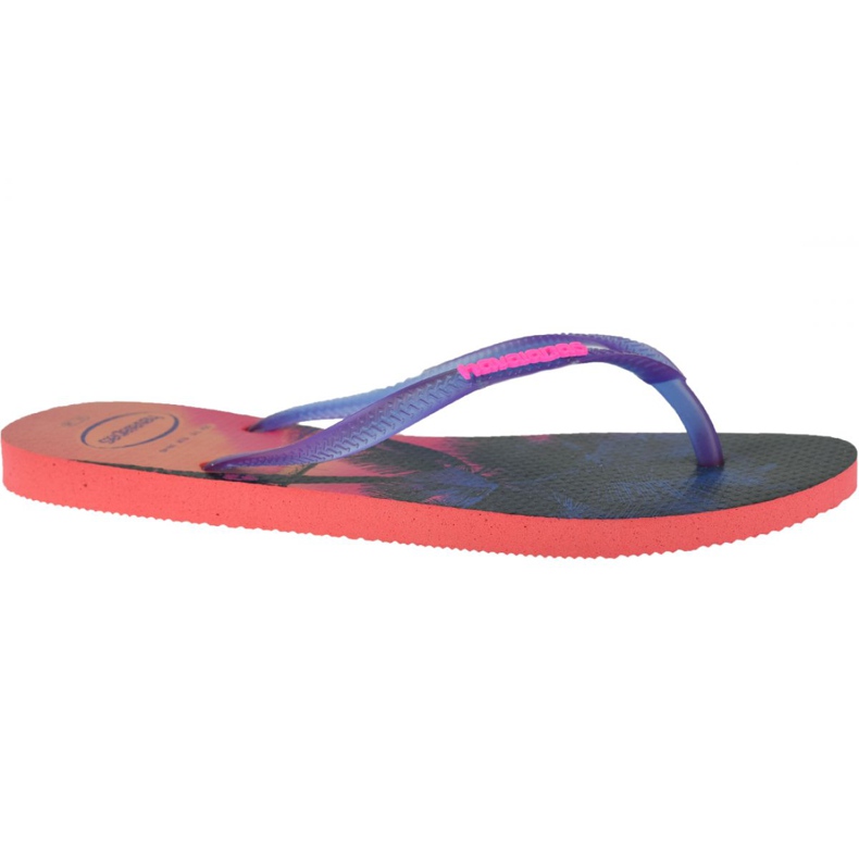 Havaianas Slim Paisage 4132614-6024 Flip-Flops navy blau rosa