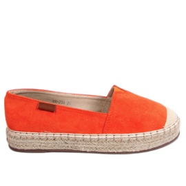 Klassische orange Espadrilles 99-23A Orange