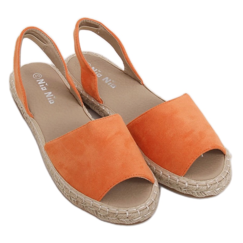 Orange weiße Espadrilles 99-26A Orange
