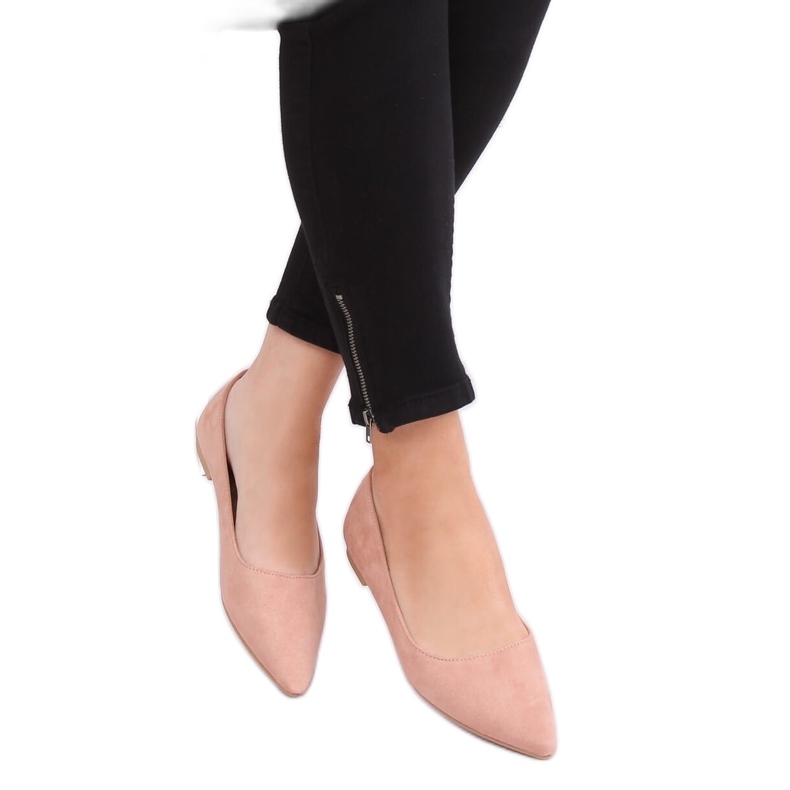 Rosa spitze Ballerinas A822 Pink II Qualität