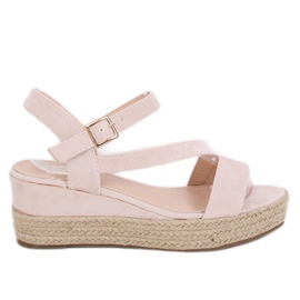 Beige Sandalen Espadrilles 680-38 Nude