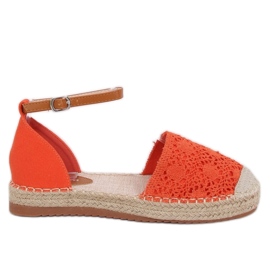 Espadrilles Schnitt orange 3035 Orange
