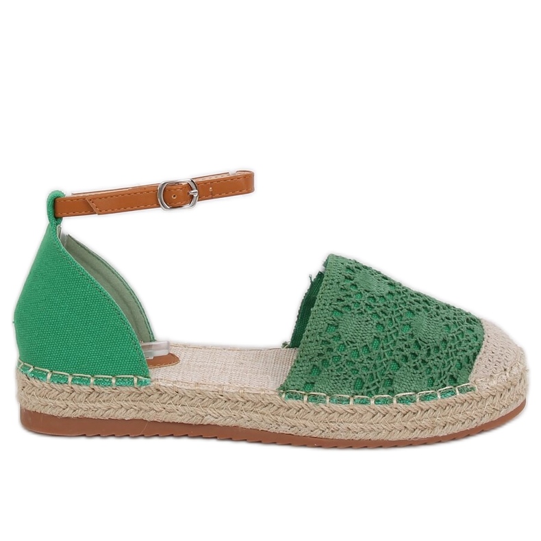 Espadrilles geschnitten grün 3035 Grün