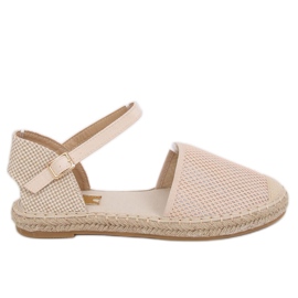 Beige Espadrilles für Damen MB-64119 Beige
