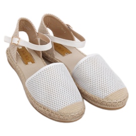 Weiße Damen Espadrilles MB-64119 Weiß