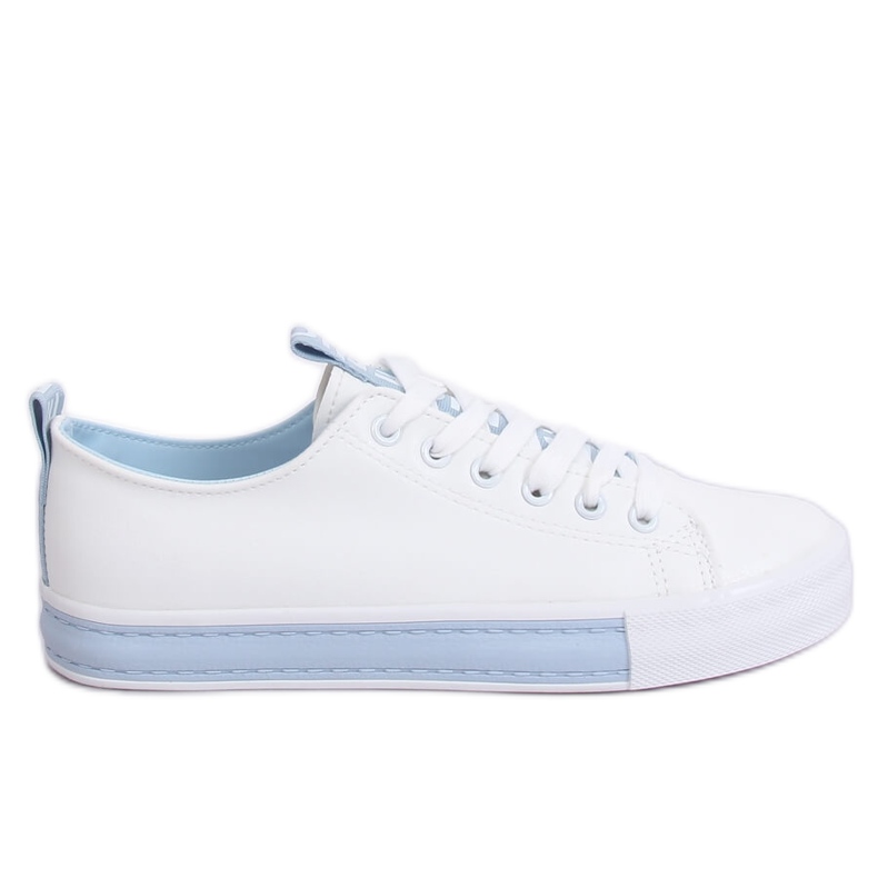 Weiße CC-17 Blaue Damen-Sneaker