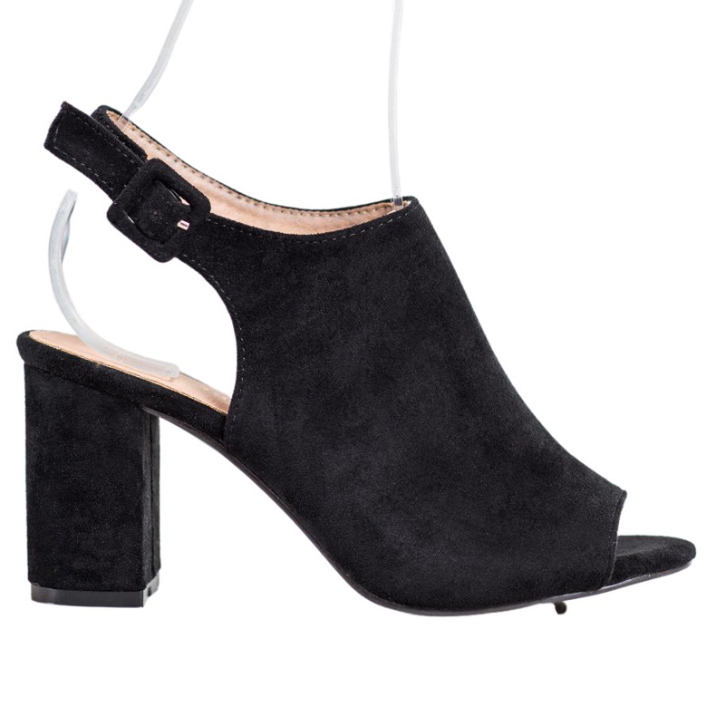 SHELOVET Hochhackige Sandalen schwarz