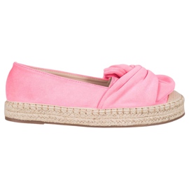 Seastar Wildleder-Espadrilles auf der Plattform rosa