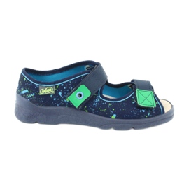 Befado Kinderschuhe 869Y142 marineblau mehrfarbig grün