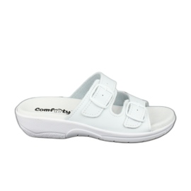 Comfooty Carolina prophylaktische weiße Hausschuhe