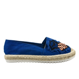 Marineblaue Espadrilles L-1047