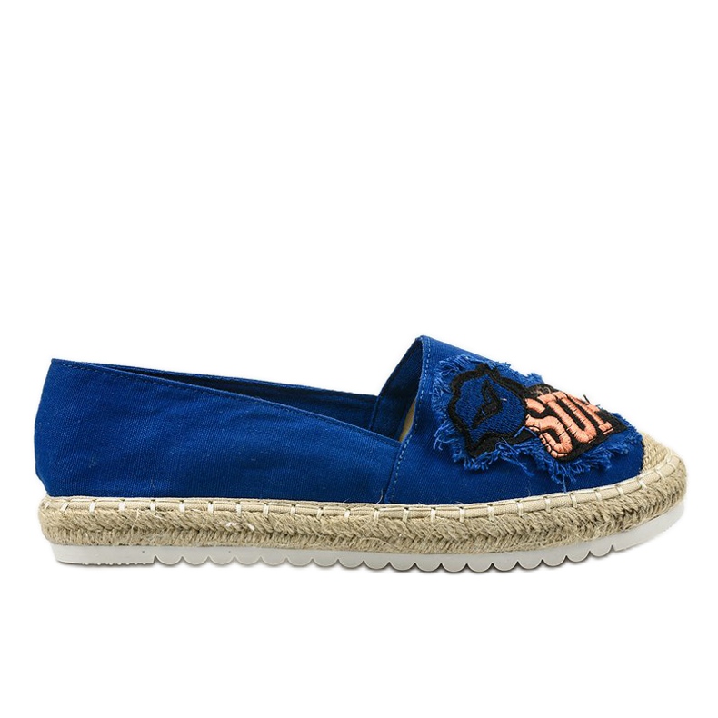 Marineblaue Espadrilles L-1047