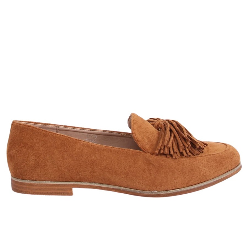 BM Damen-Loafer mit Fransen camel T357P Camel braun