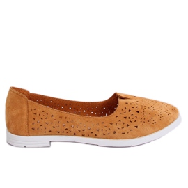 Camel ZA02P Camel durchbrochene Ballerinas braun