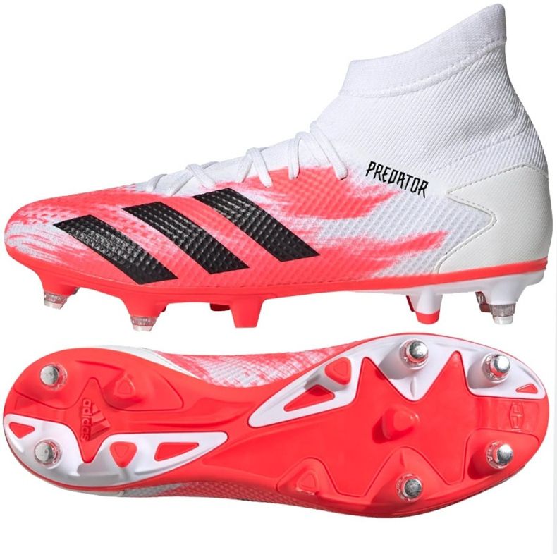 Adidas Predator 20.3 Sg M EG0911 Fußballschuhe rot weiß