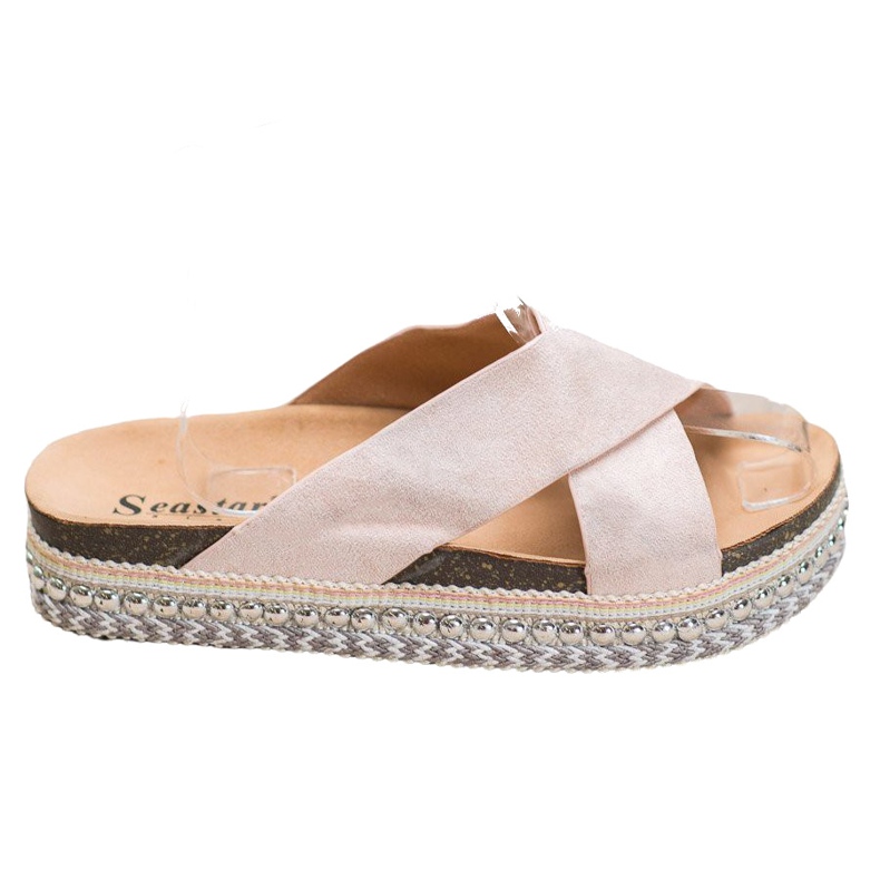 Seastar Bequeme Hausschuhe auf der Plattform beige