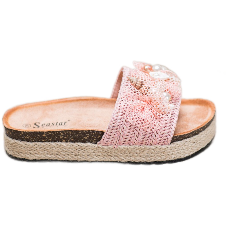 Seastar Stilvolle Hausschuhe mit Mesh rosa
