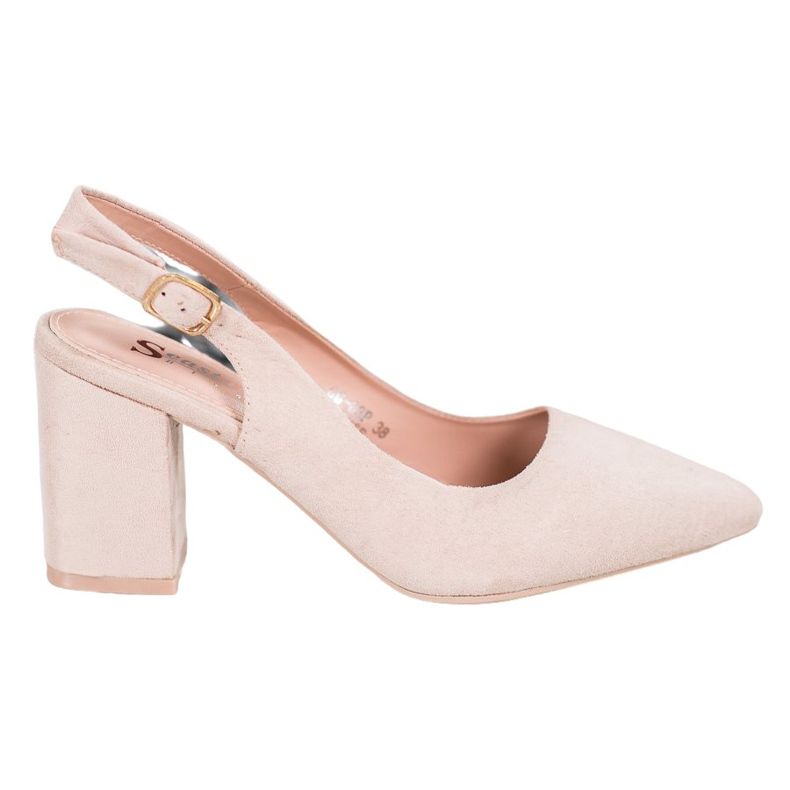 Seastar Wildleder-Pumps mit offenem Absatz braun