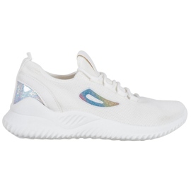 MCKEYLOR Sneakers mit Pailletten weiß