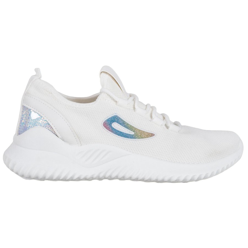 MCKEYLOR Sneakers mit Pailletten weiß