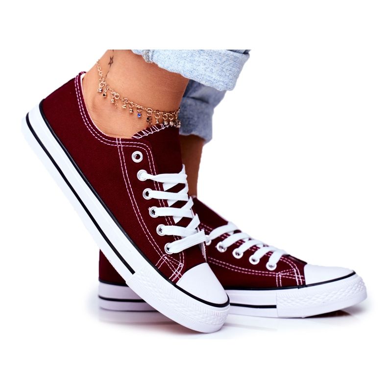 PS1 Klassische Sneakers für Damen in Kastanienbraun Omerta rot