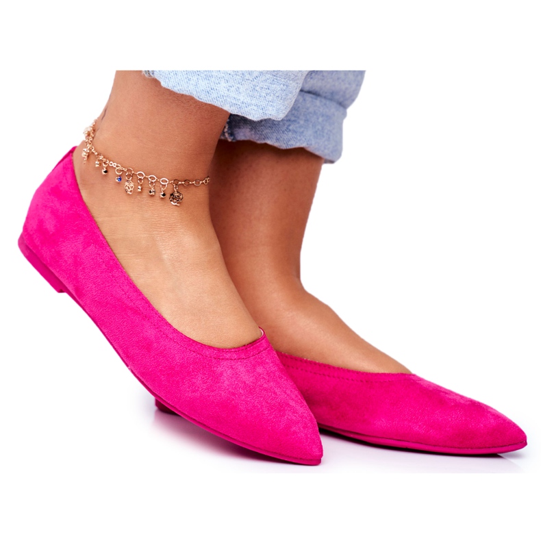 PS1 Ballerinas aus Öko-Wildleder für Damen Fuchsia Bellissima rosa