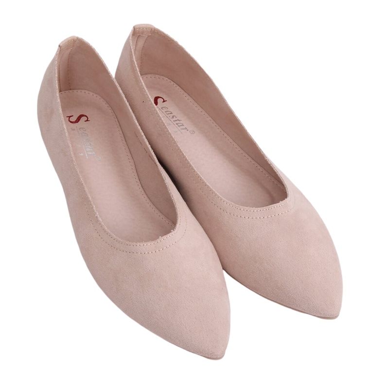 Beige Ballerinas für Damen NK19P Beige