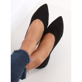 Schwarze Damen Ballerinas NK19P Schwarz