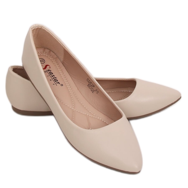 Ballerinas mandelbeige Zehen CD52P Beige