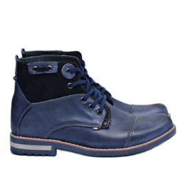 KOMODO Herren Stiefel Marineblau Hohe Schuhe Rebrand