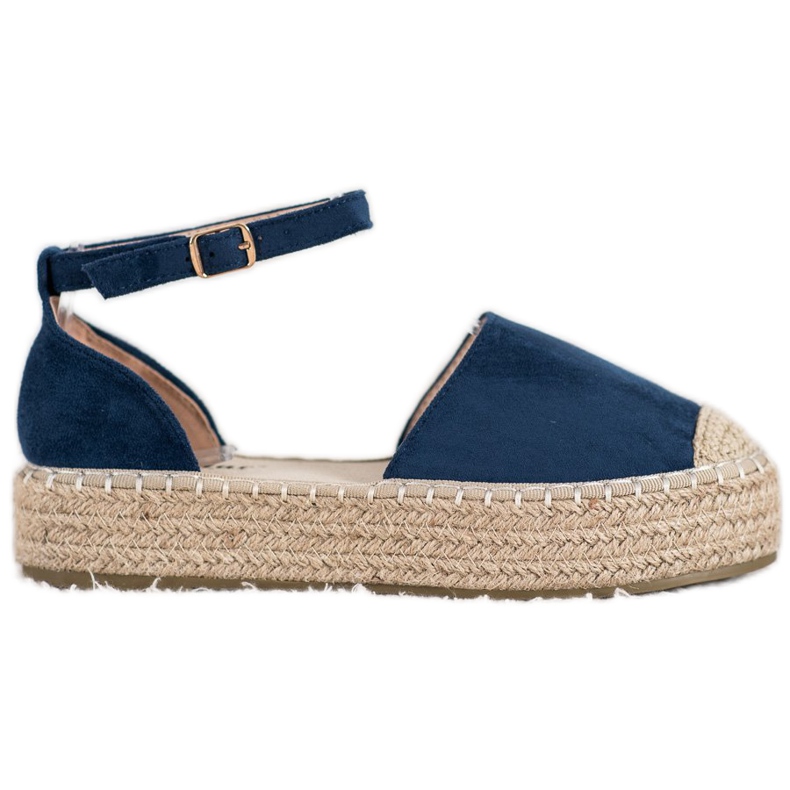 Seastar Marineblaue Espadrilles auf der Plattform