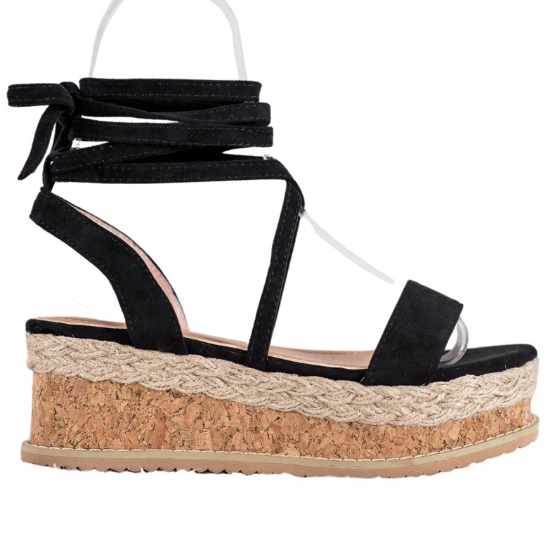 Seastar Gebundene Wildledersandalen schwarz