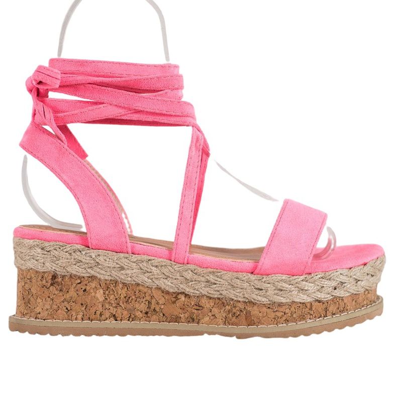 Seastar Gebundene Wildledersandalen rosa